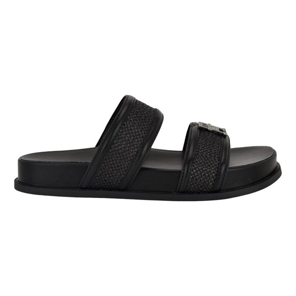 Tommy Hilfiger Womens Jiana 2 Strap Slide Sandals TWJIANA Black 9.5M - Picture 11 of 12